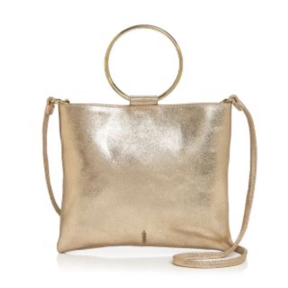 Thacker Le Pouch Gold Metallic Leather Bag